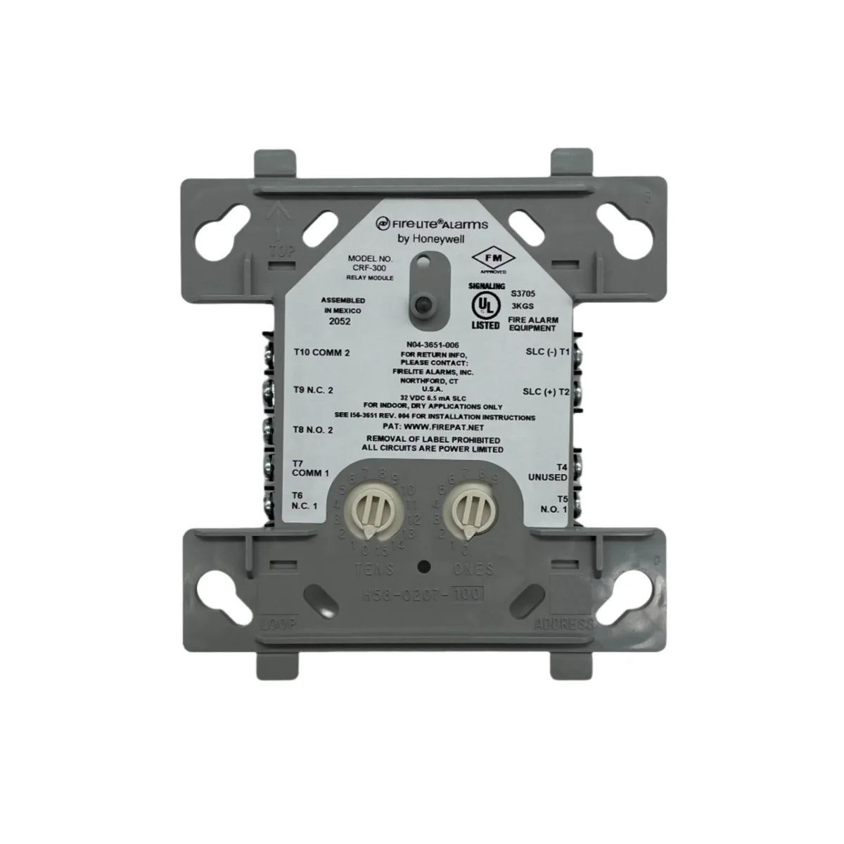 Fire-Lite CRF-300 Addressable Control Module with DPDT Relay