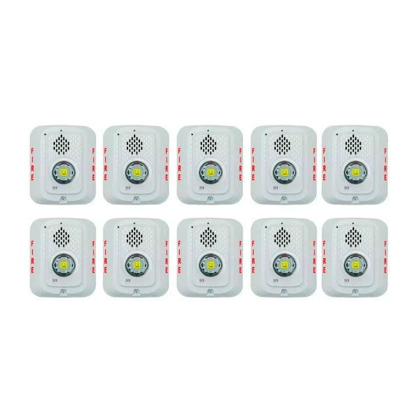 SYSTEM SENSOR P2WLED-BP10 LED Horn Strobe 10-Pack