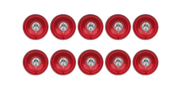 SYSTEM SENSOR SPSCRLED-BP10 LED Speaker Strobe 10-Pack