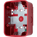System Sensor SBBSPRL Wall-Mount Speaker/Strobe Surface Back Box, Red